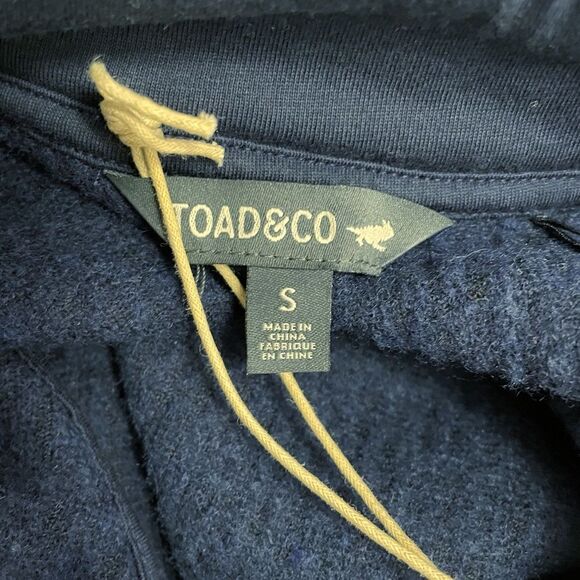 NWT Toad & Co Wiggins Wool Sweater Dress Women’s Size Small Navy Blue Active NEW - Picture 9 of 11